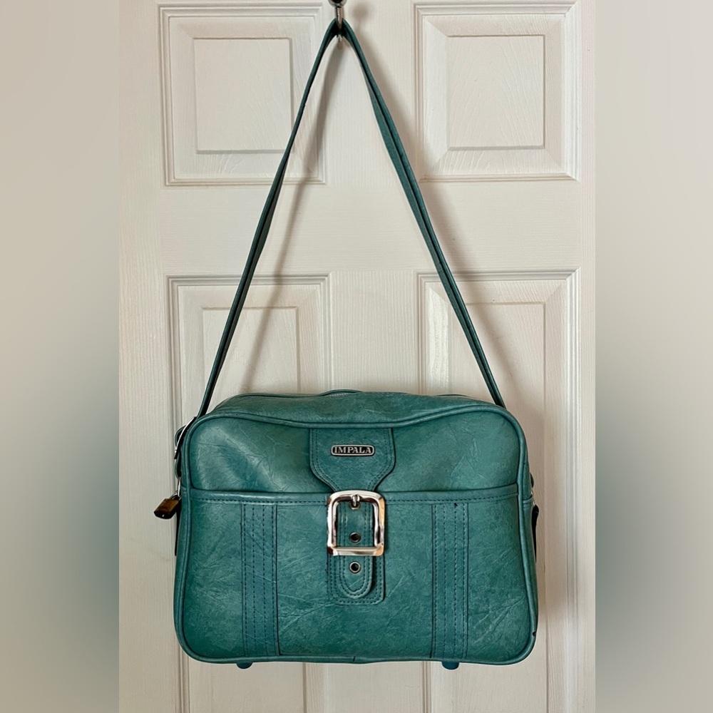 Vintage IMPALA Green Travel Bag 1970